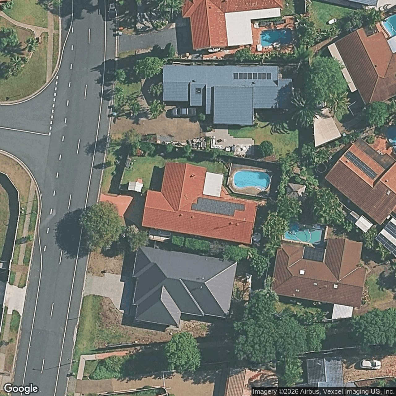 Aerial view of 24 Manly Drive, Robina QLD 4226
