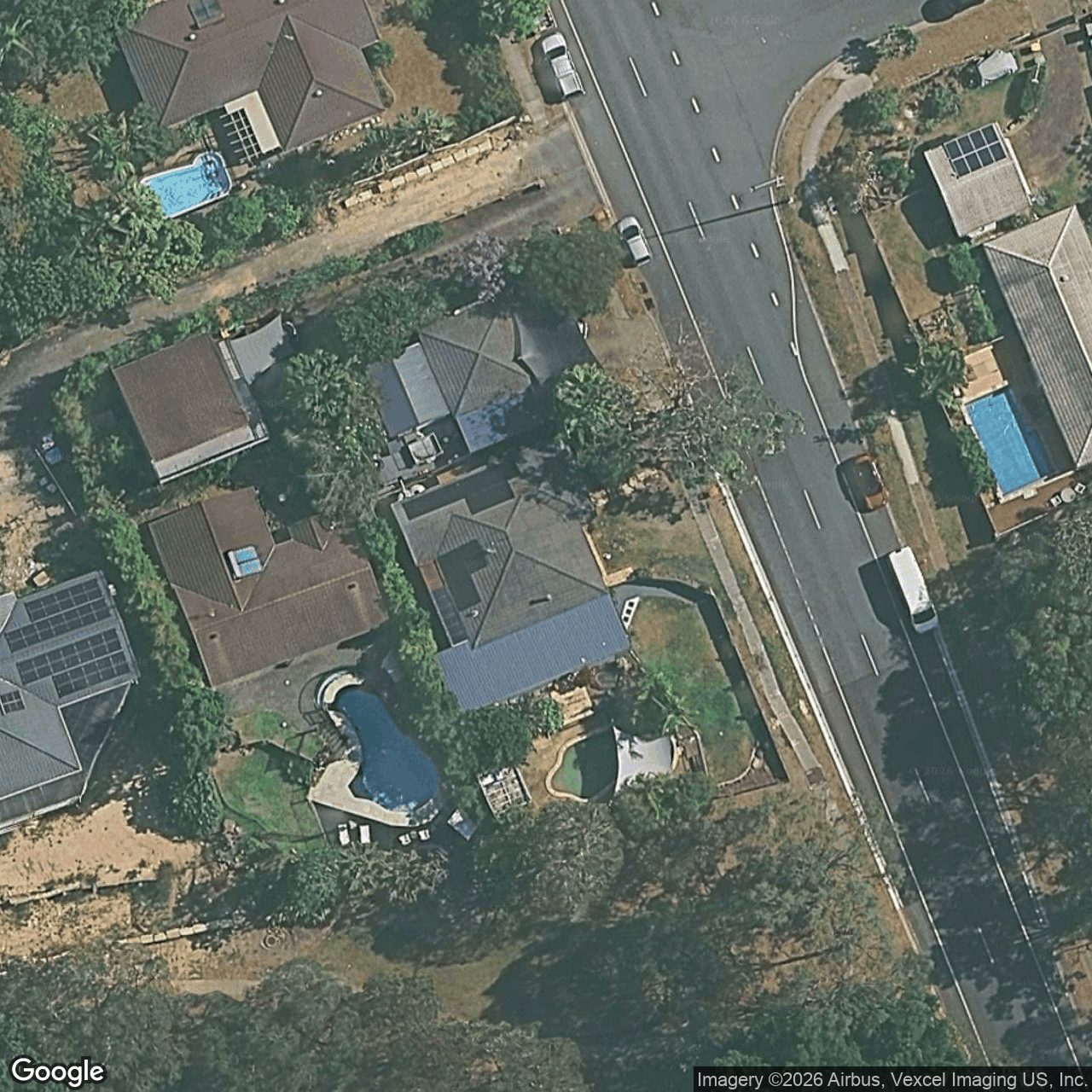 Aerial view of 283 Ron Penhaligon Way, Robina QLD 4226