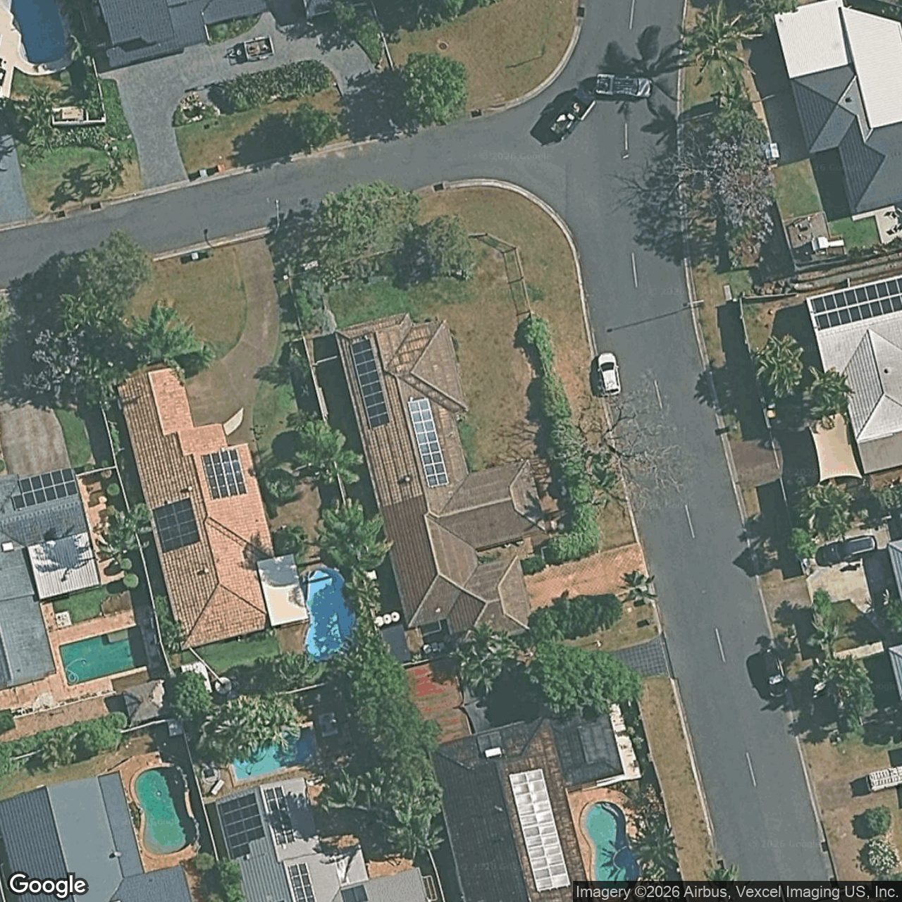 Aerial view of 2 Yowani Street, Robina QLD 4226
