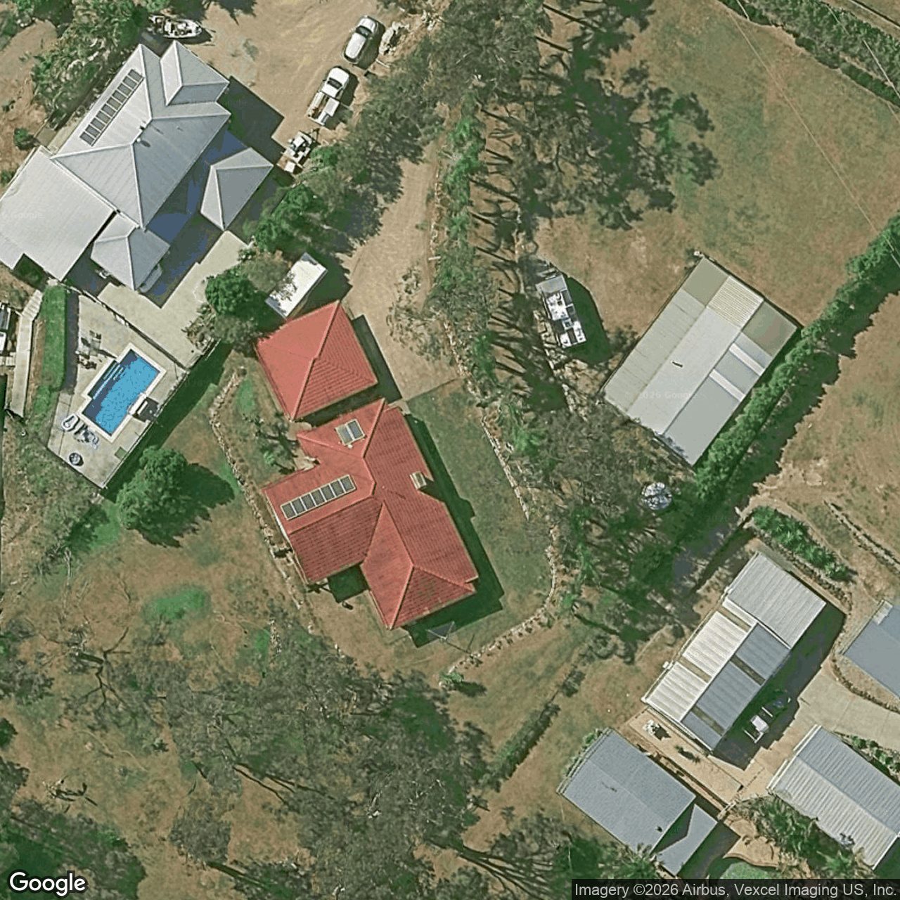 Aerial view of 389 Worongary Road, Tallai QLD 4213