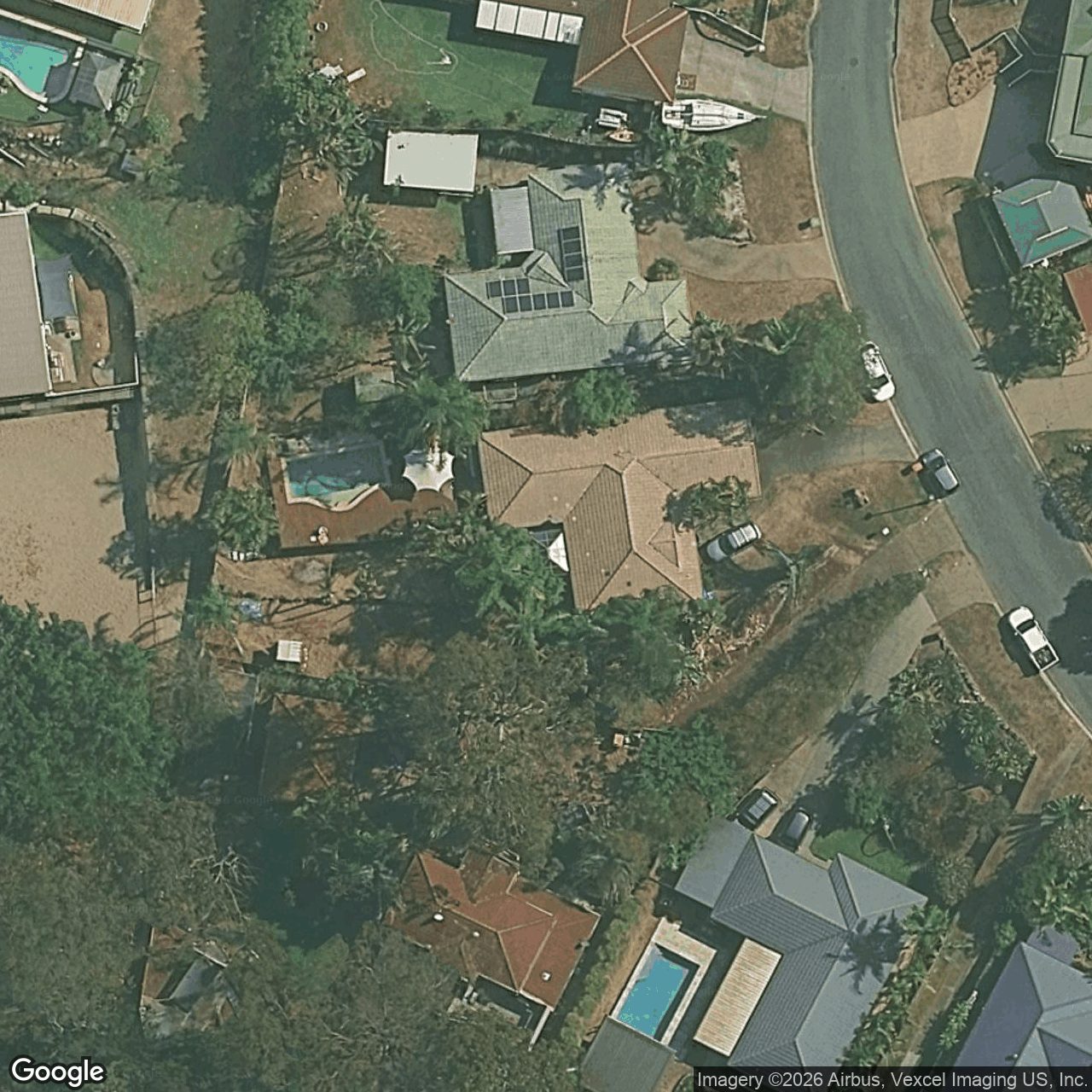 Aerial view of 18 Settlement Court, Tallai QLD 4213