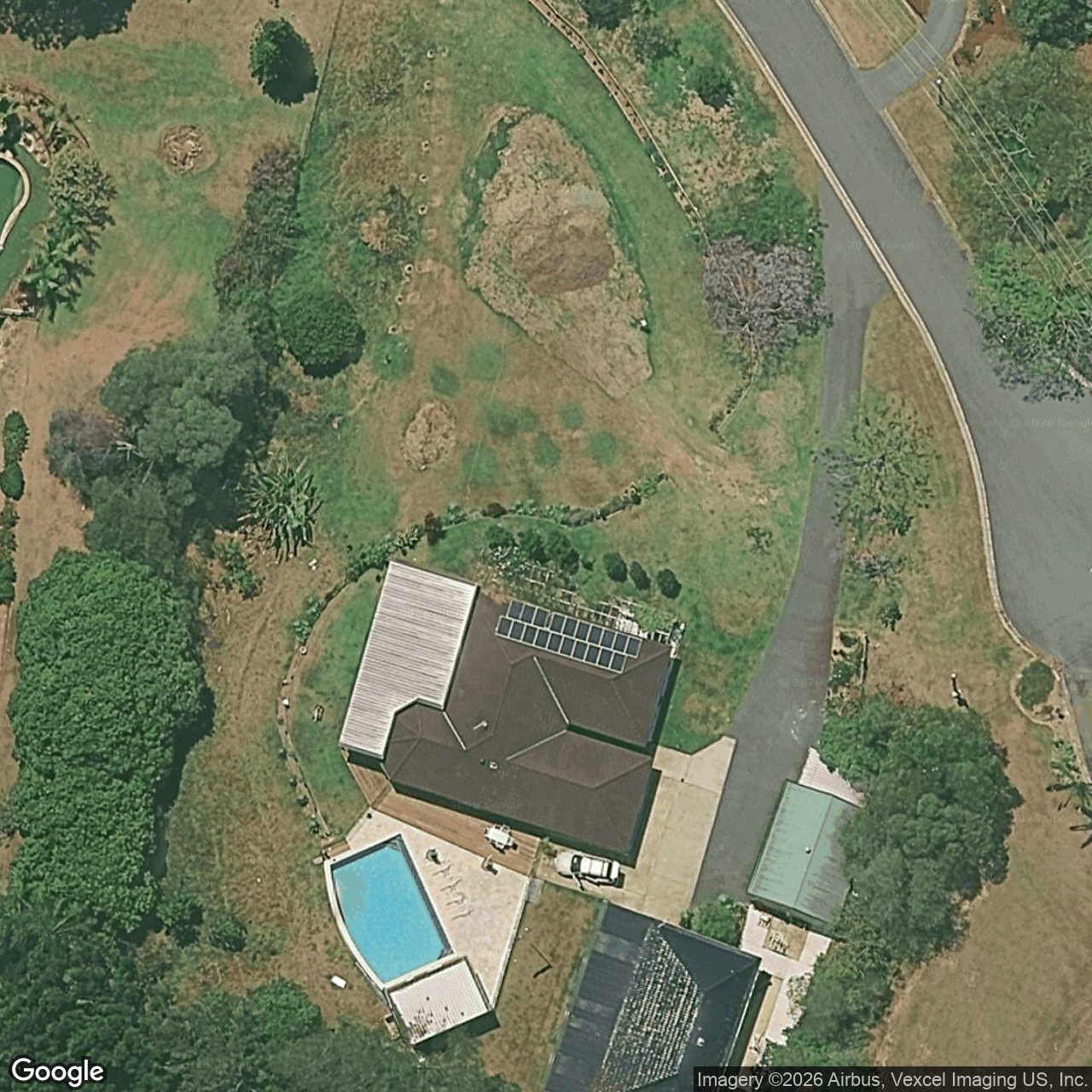 Aerial view of 3 Isabella Court, Tallebudgera QLD 4228