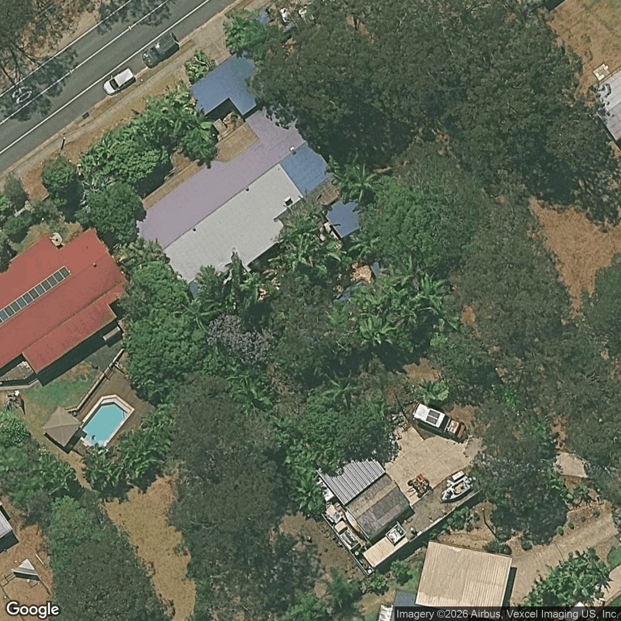 Aerial view of 43 Trees Road, Tallebudgera QLD 4228