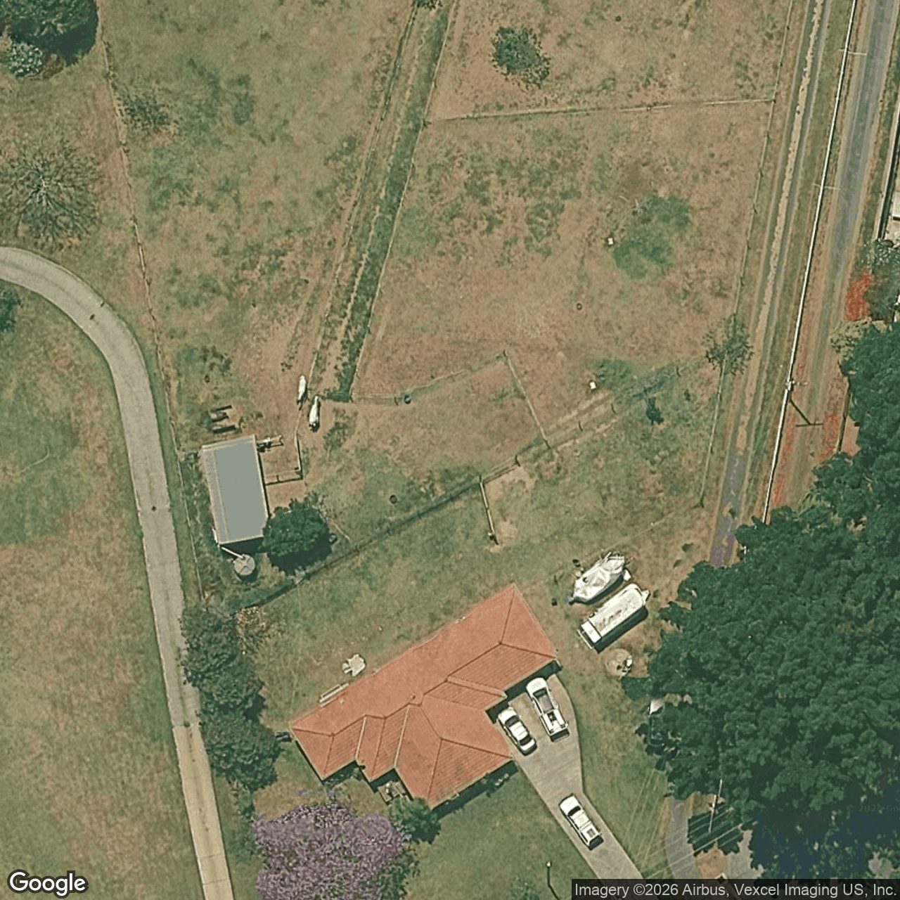 Aerial view of 74 Andrews Road, Tallebudgera QLD 4228