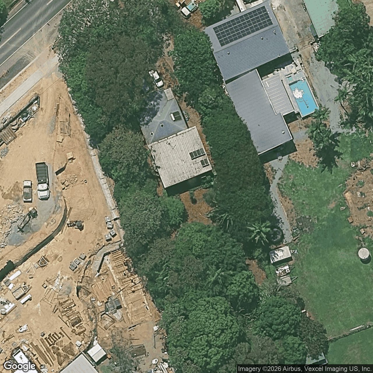 Aerial view of 484 Guineas Creek Road, Tallebudgera QLD 4228