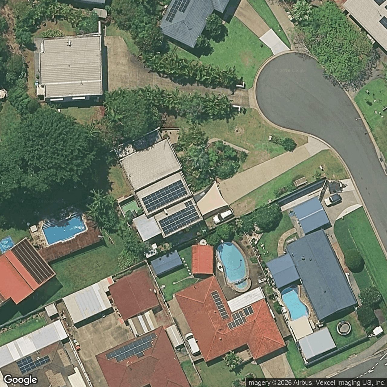 Aerial view of 4 Elowra Court, Tugun QLD 4224