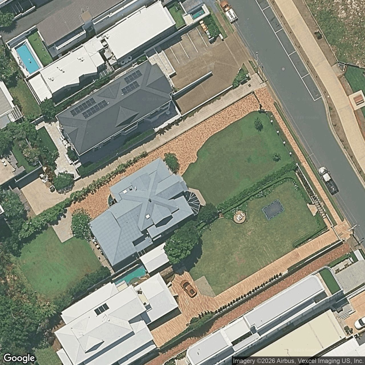 Aerial view of 640 Pacific Parade, Tugun QLD 4224