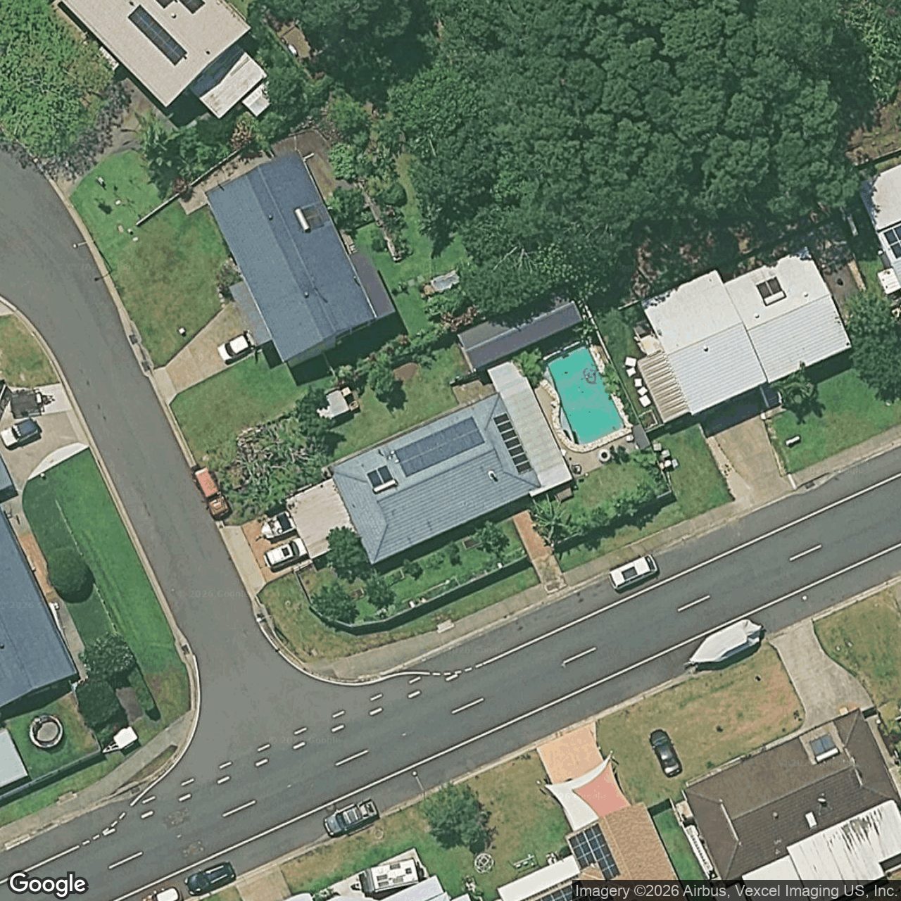 Aerial view of 27 Mirreen Drive, Tugun QLD 4224