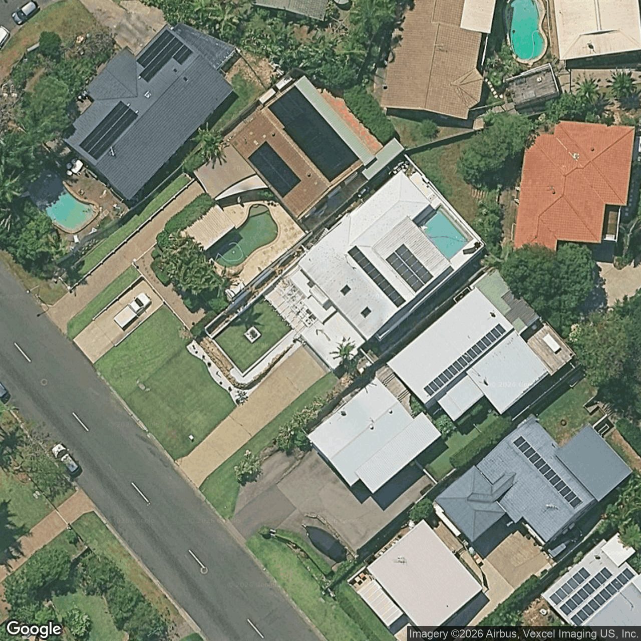 Aerial view of 13 Alinjarra Drive, Tugun QLD 4224