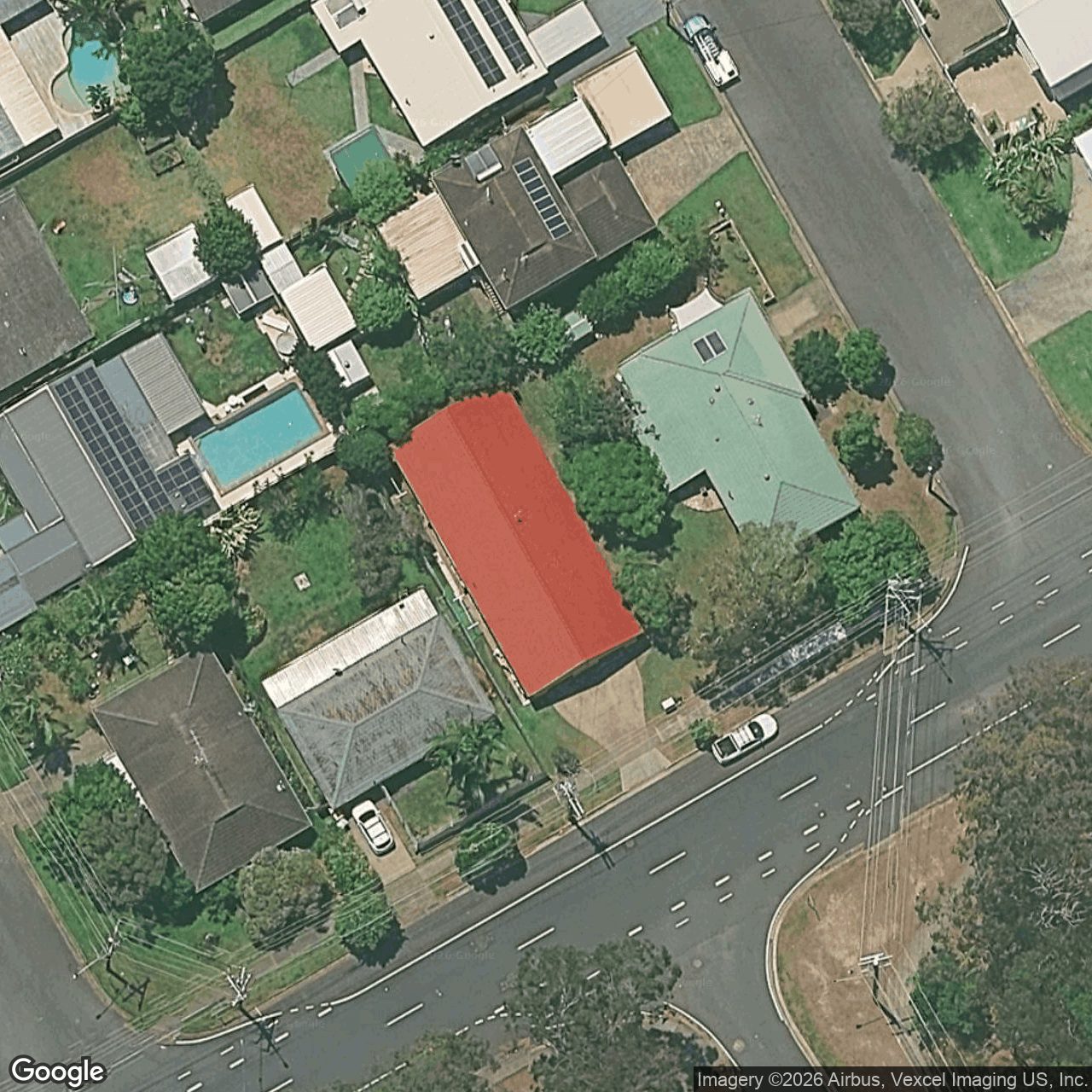 Aerial view of 55 Kitchener Street, Tugun QLD 4224