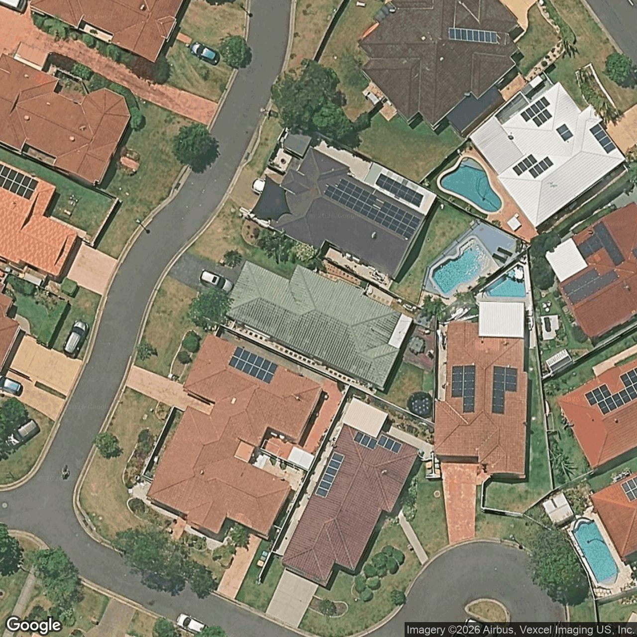 Aerial view of 8 Rosewater Crescent, Tugun QLD 4224