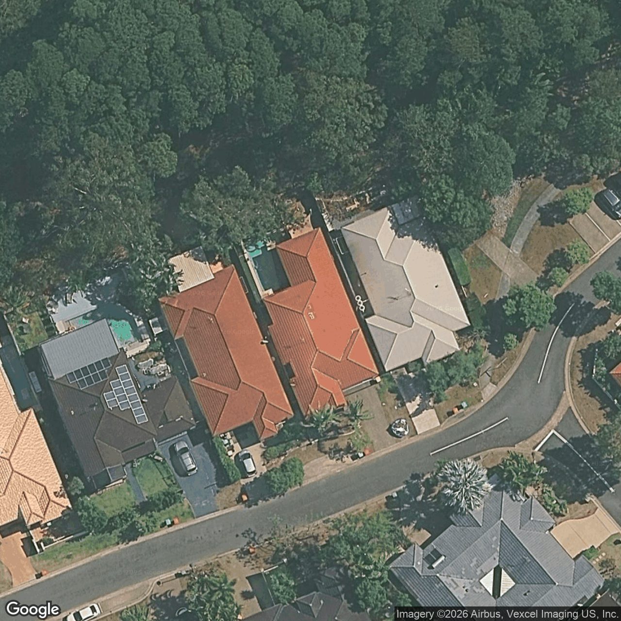 Aerial view of 3 Ranier Crescent, Varsity Lakes QLD 4227