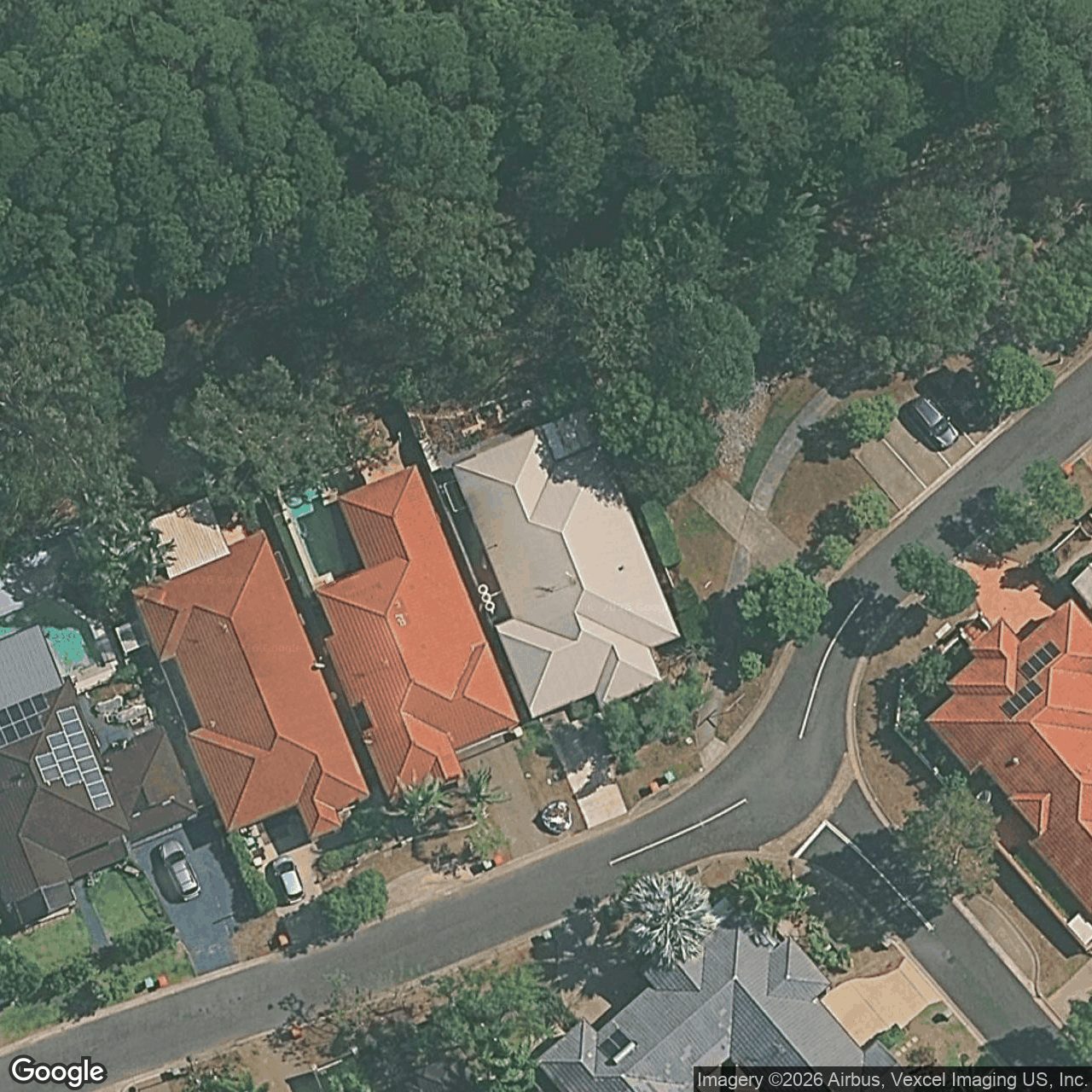 Aerial view of 1 Ranier Crescent, Varsity Lakes QLD 4227