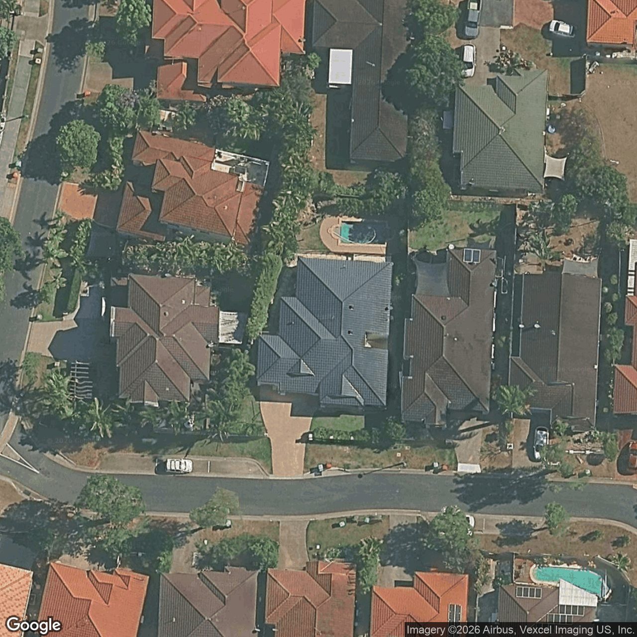 Aerial view of 4 Mulgrave Crescent, Varsity Lakes QLD 4227