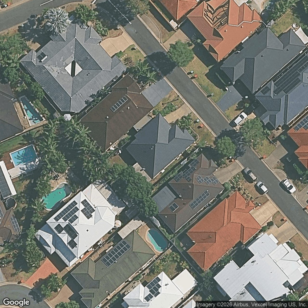 Aerial view of 8 Vinson Drive, Varsity Lakes QLD 4227