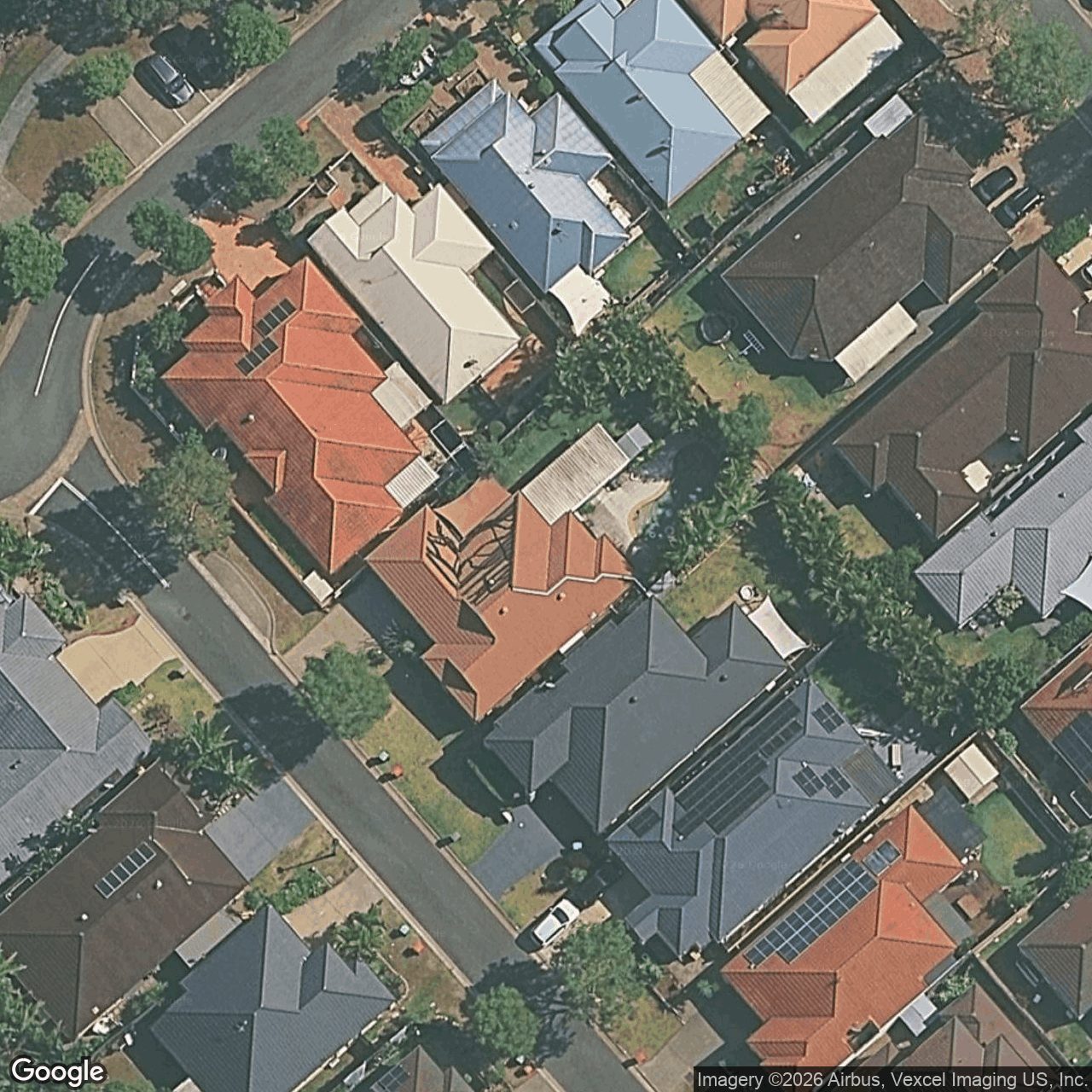 Aerial view of 9 Vinson Drive, Varsity Lakes QLD 4227