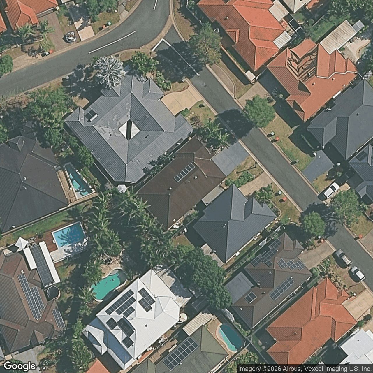 Aerial view of 10 Vinson Drive, Varsity Lakes QLD 4227