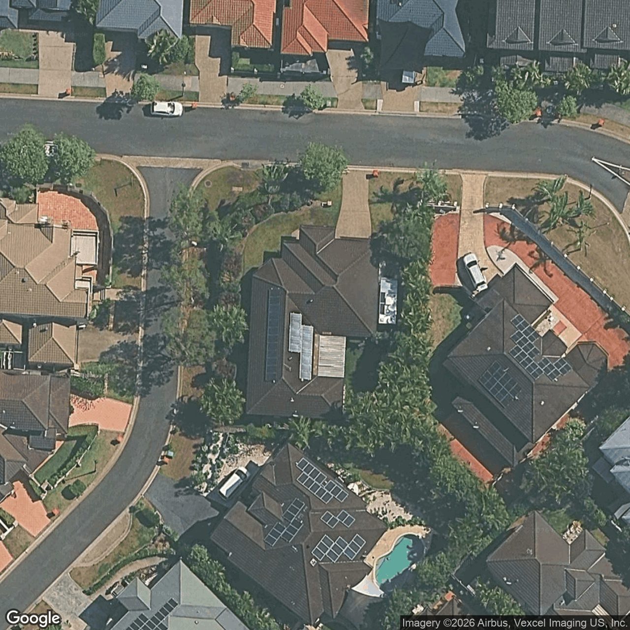 Aerial view of 6 Hillridge Crescent, Varsity Lakes QLD 4227