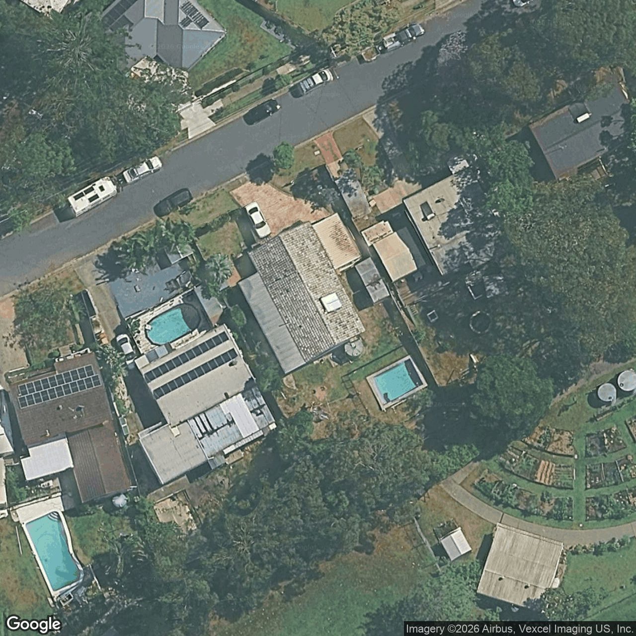 Aerial view of 26 Poinsettia Parade, Varsity Lakes QLD 4227