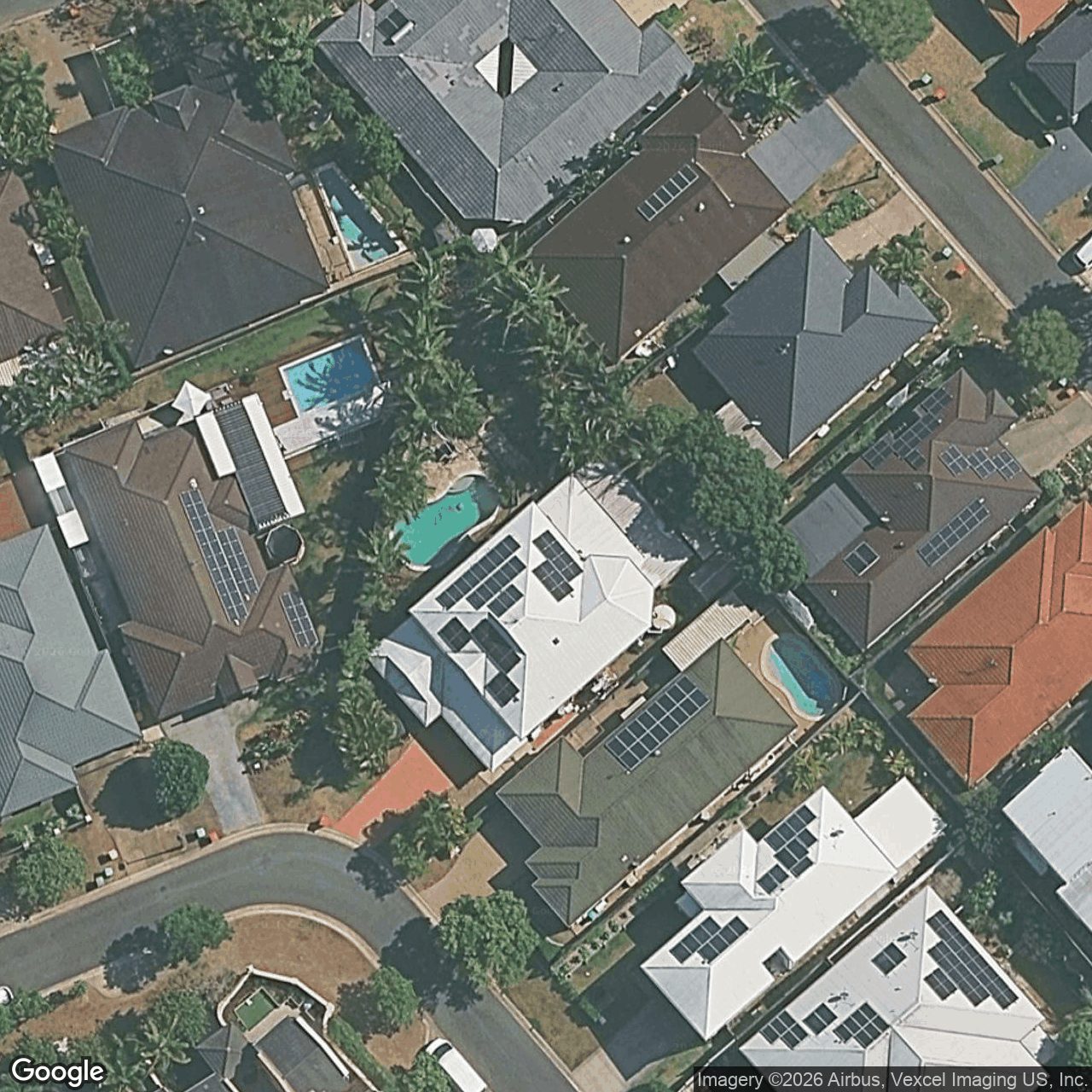 Aerial view of 34 Ranier Crescent, Varsity Lakes QLD 4227