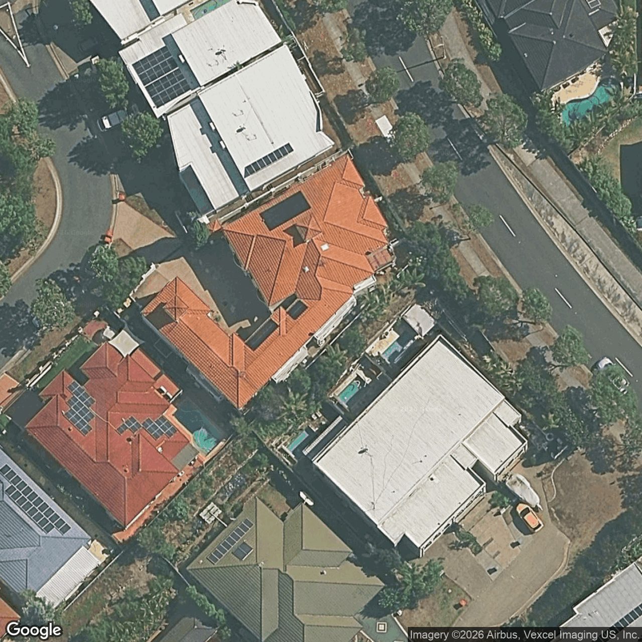 Aerial view of 3/8 Blue Ridge Crescent, Varsity Lakes QLD 4227