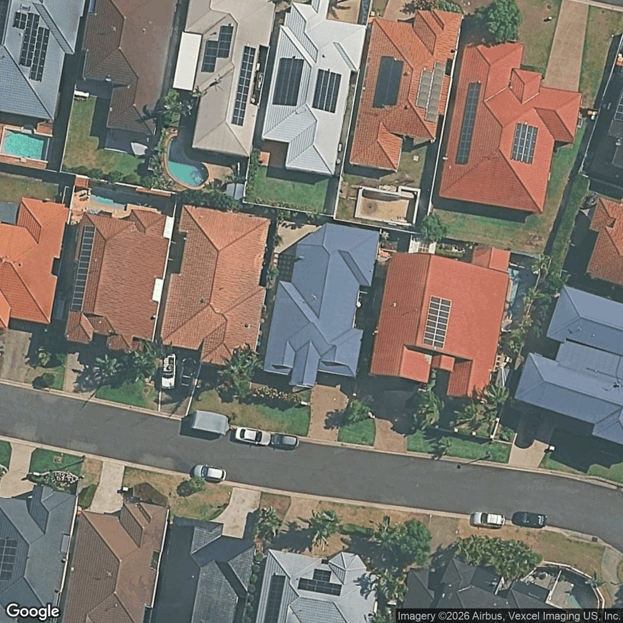 Aerial view of 5 Alderney Court, Varsity Lakes QLD 4227