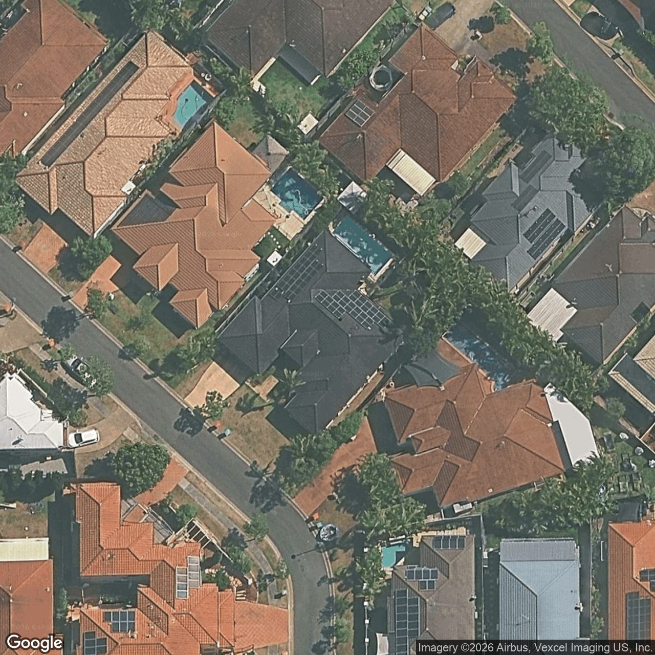 Aerial view of 5 Acton Drive, Varsity Lakes QLD 4227