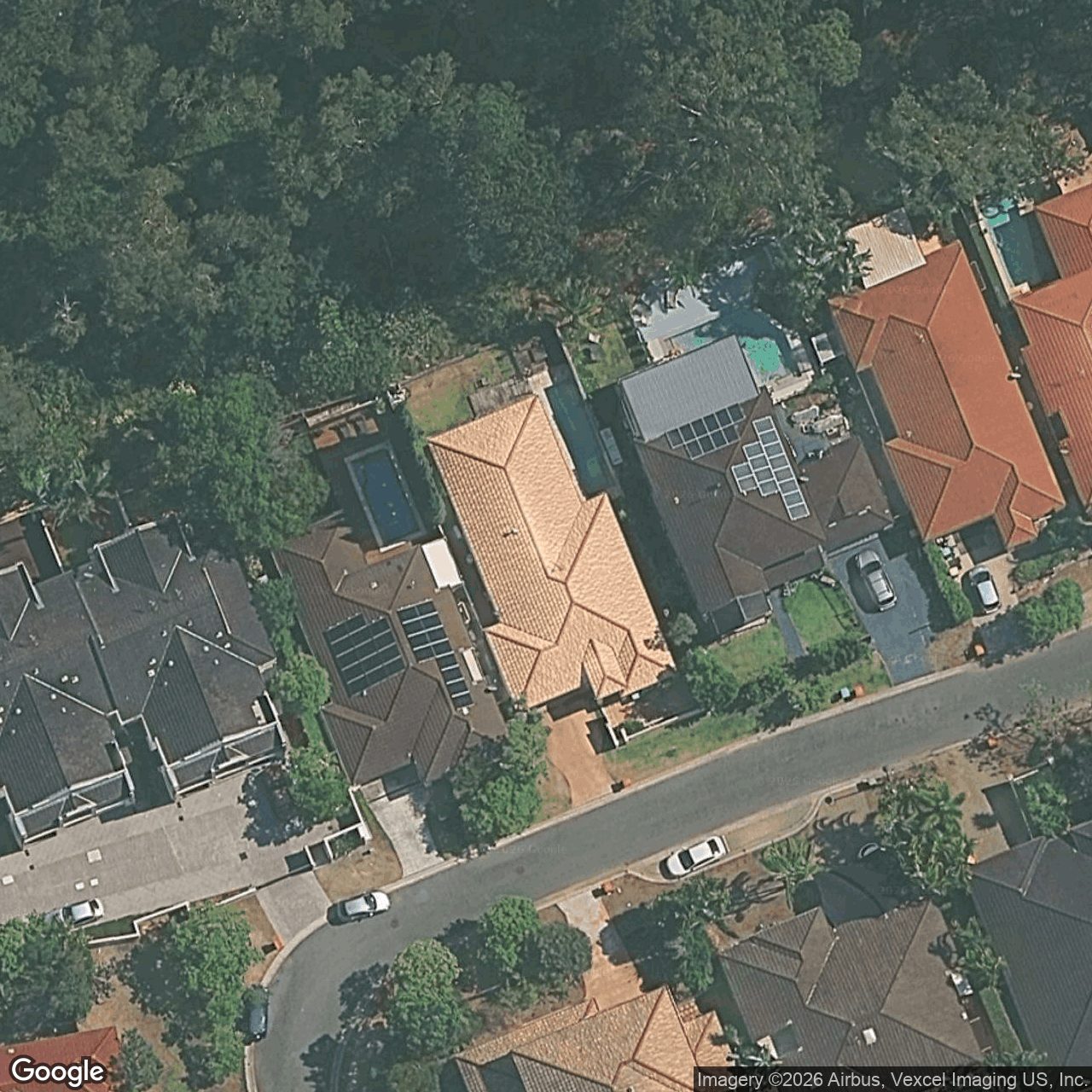 Aerial view of 9 Ranier Crescent, Varsity Lakes QLD 4227