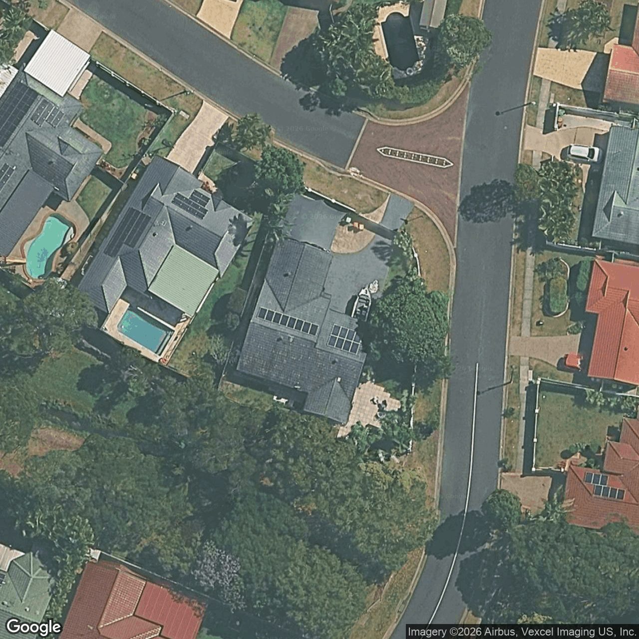 Aerial view of 2 Belrose Boulevard, Varsity Lakes QLD 4227