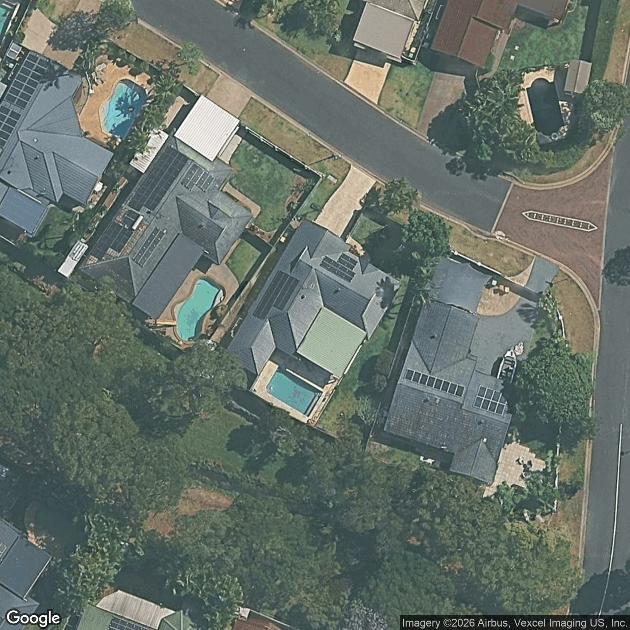 Aerial view of 4 Belrose Boulevard, Varsity Lakes QLD 4227