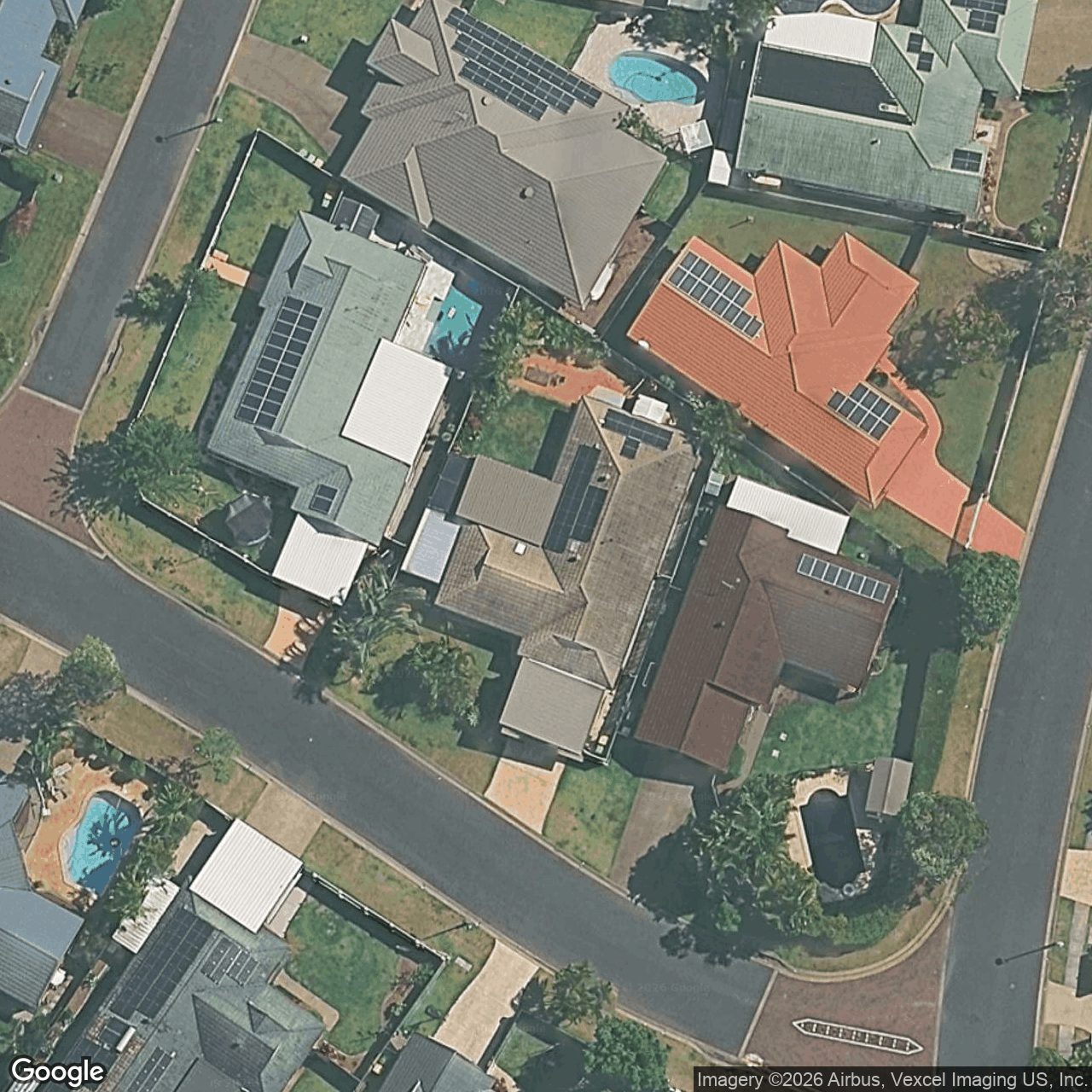 Aerial view of 3 Belrose Boulevard, Varsity Lakes QLD 4227