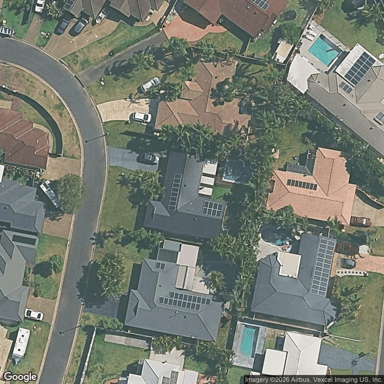 Aerial view of 9 Thornleigh Crescent, Varsity Lakes QLD 4227