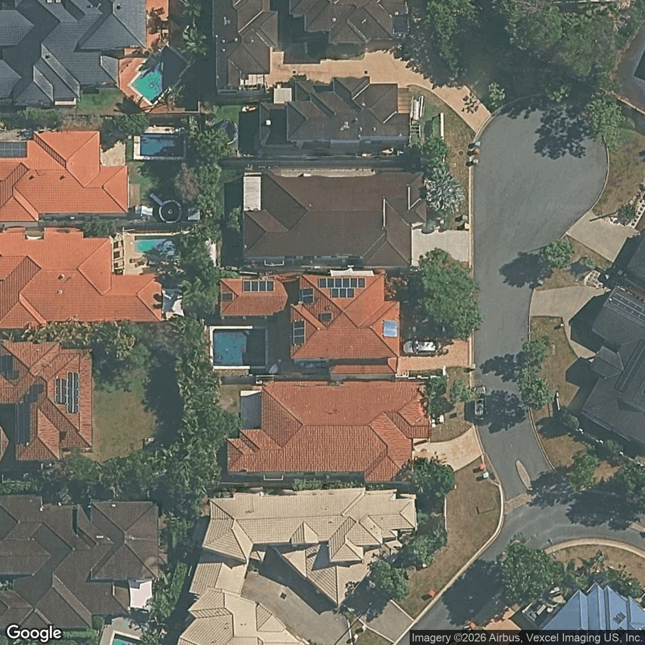 Aerial view of 6 Tahoe Place, Varsity Lakes QLD 4227