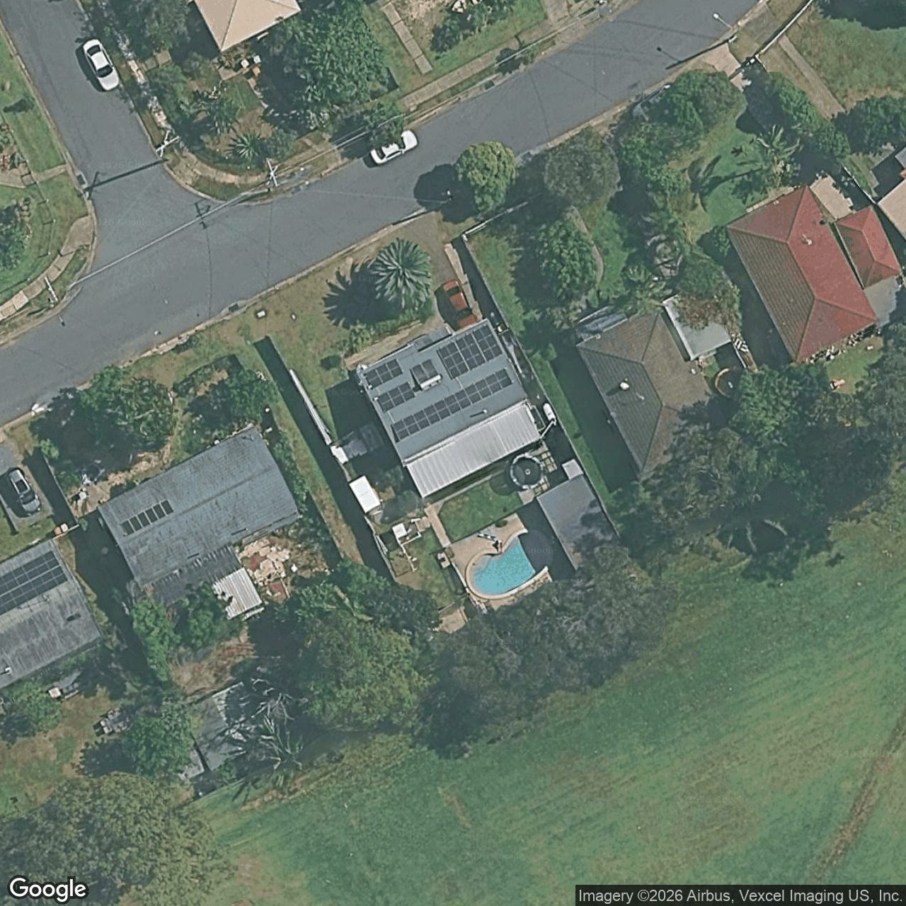 Aerial view of 10 Poinsettia Parade, Varsity Lakes QLD 4227