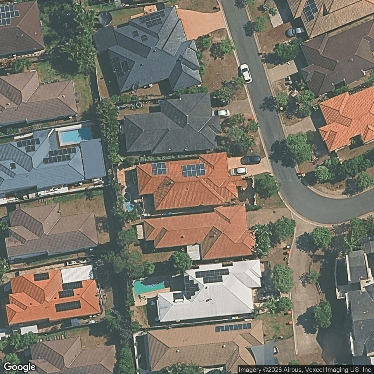 Aerial view of 23 Ranier Crescent, Varsity Lakes QLD 4227