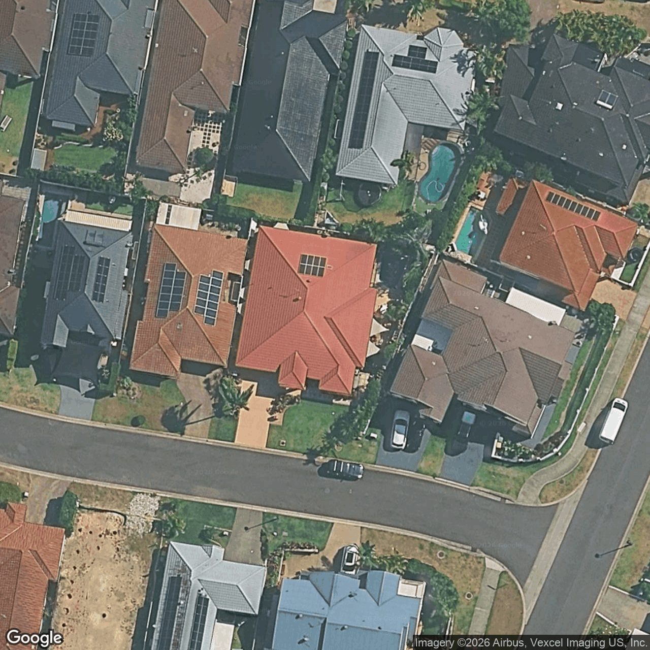 Aerial view of 3 Mauritius Court, Varsity Lakes QLD 4227