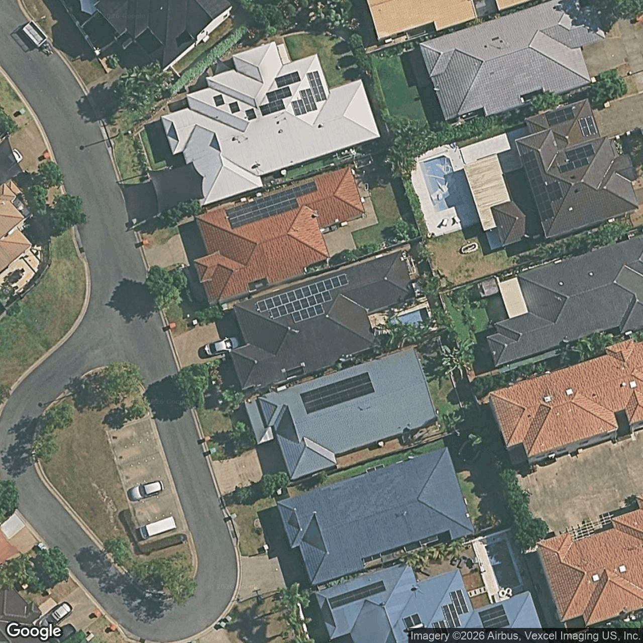 Aerial view of 8 Montville Court, Varsity Lakes QLD 4227