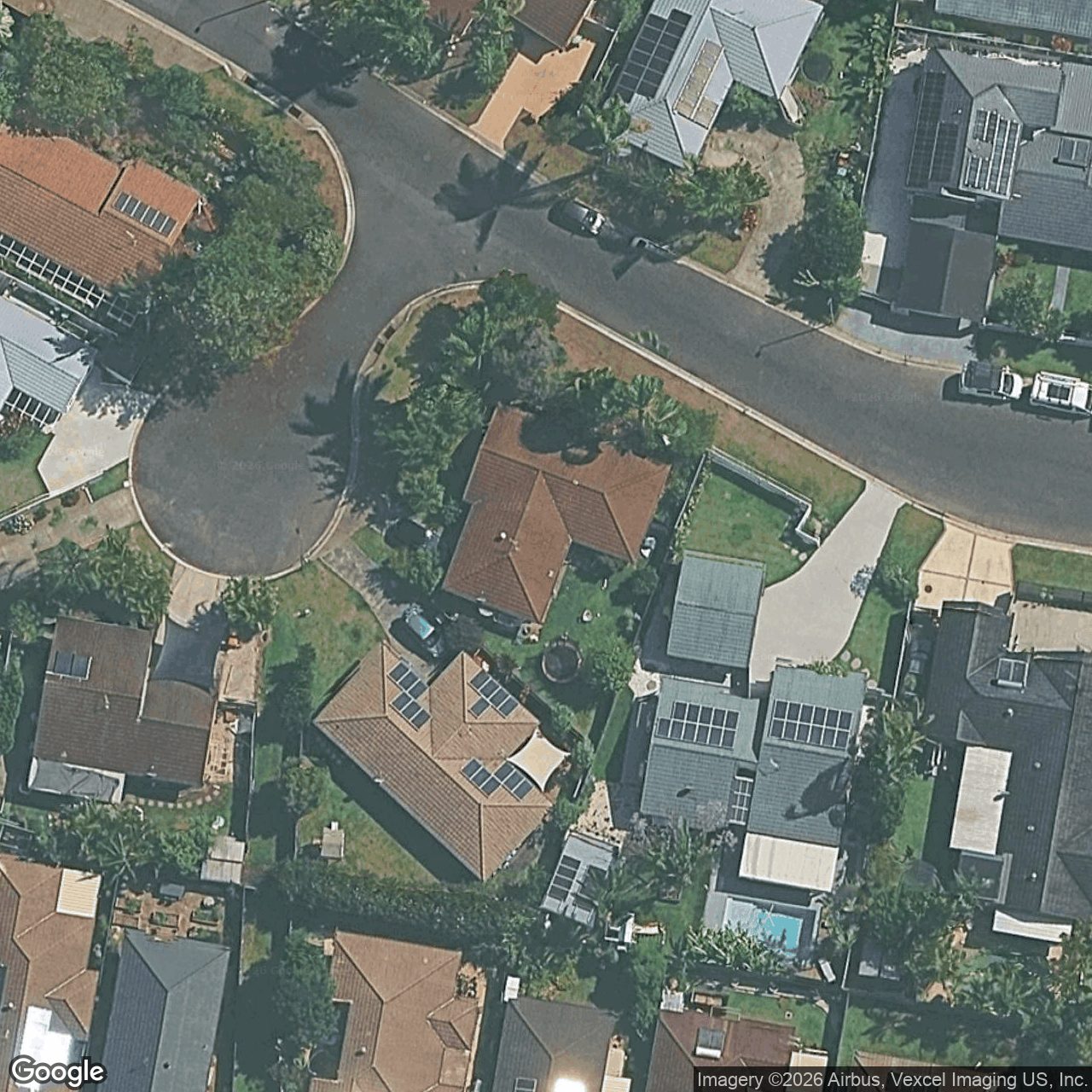 Aerial view of 2 Triscay Place, Varsity Lakes QLD 4227