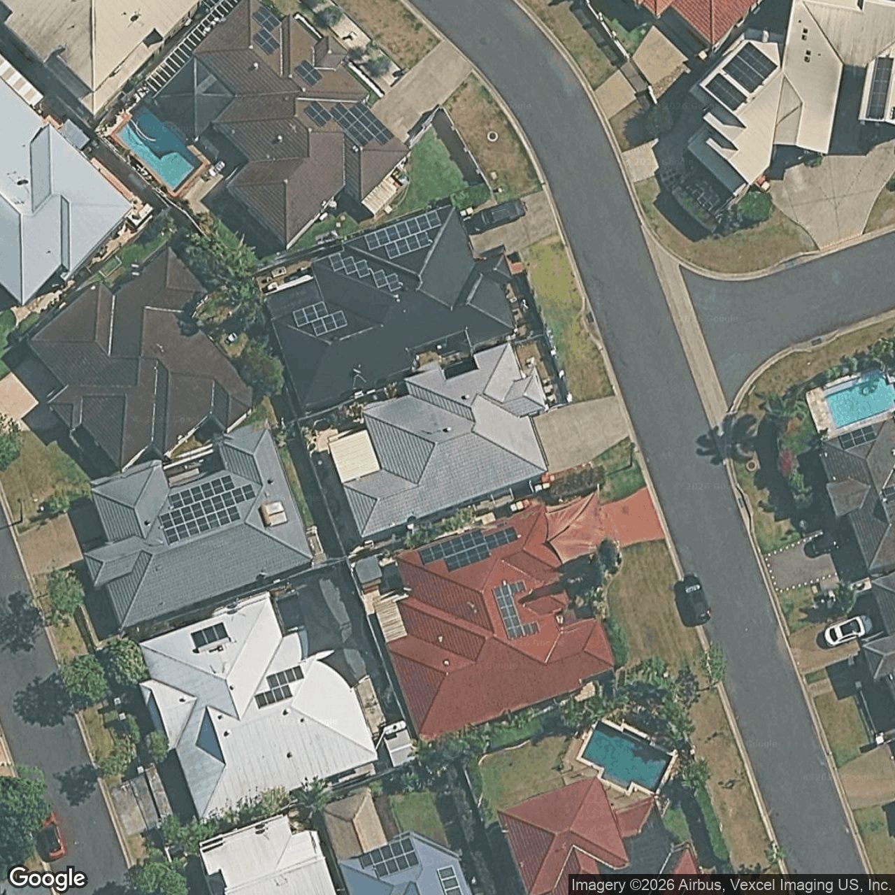 Aerial view of 7 Bergamo Drive, Varsity Lakes QLD 4227