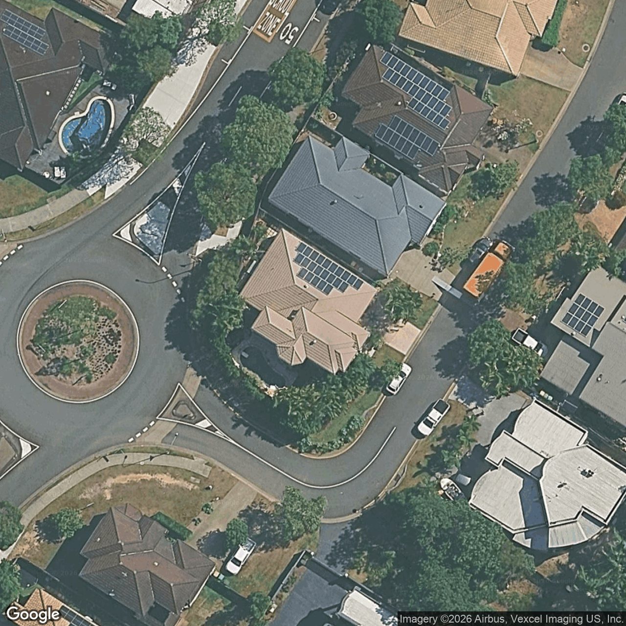 Aerial view of 21 Comore Drive, Varsity Lakes QLD 4227