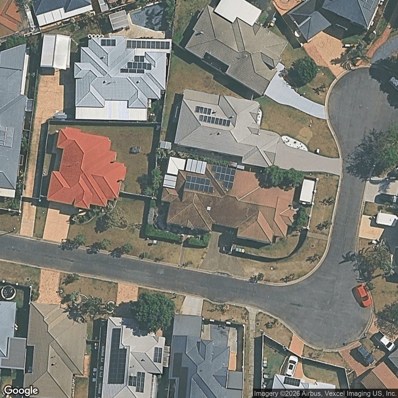 Aerial view of 2/14 Illinois Court