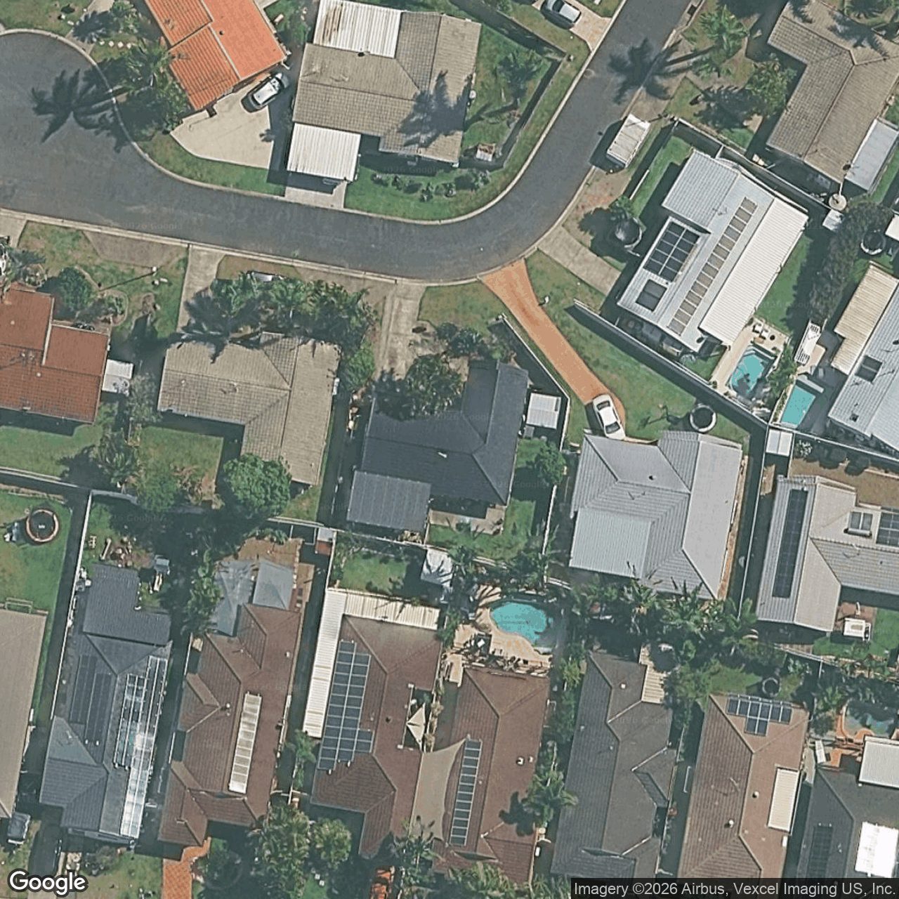 Aerial view of 8 Gladful Court, Varsity Lakes QLD 4227