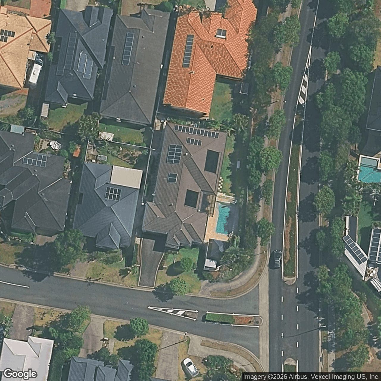 Aerial view of 1 Lantau Crescent, Varsity Lakes QLD 4227