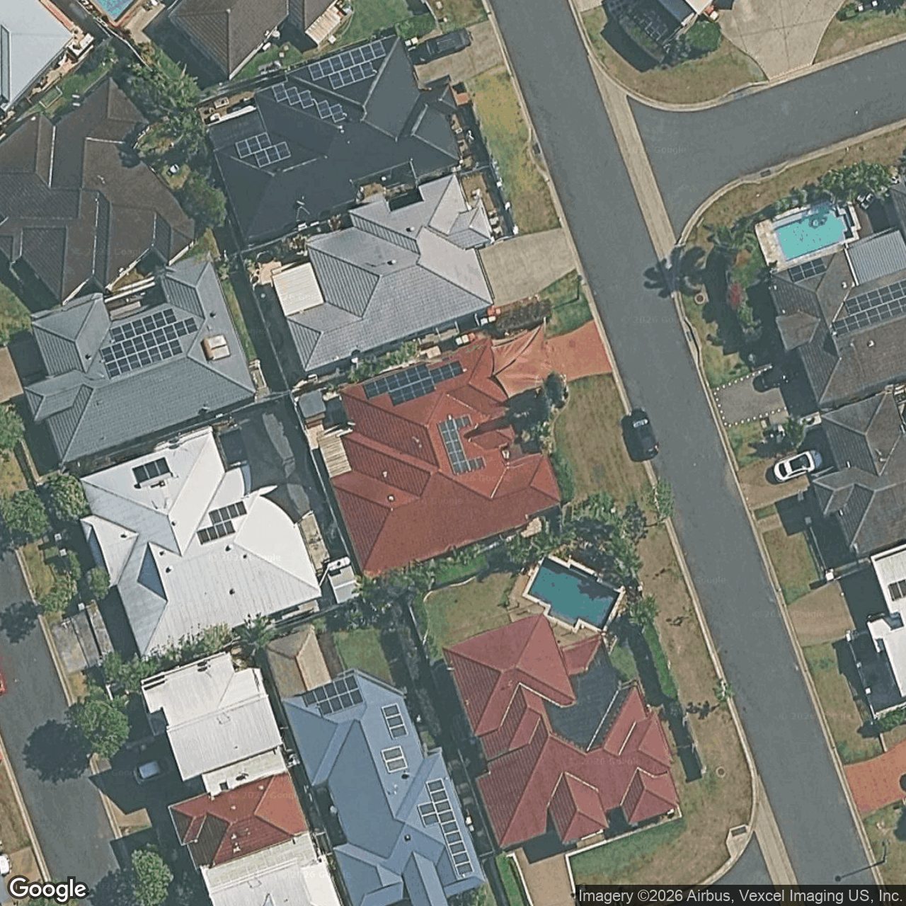 Aerial view of 9 Bergamo Drive, Varsity Lakes QLD 4227