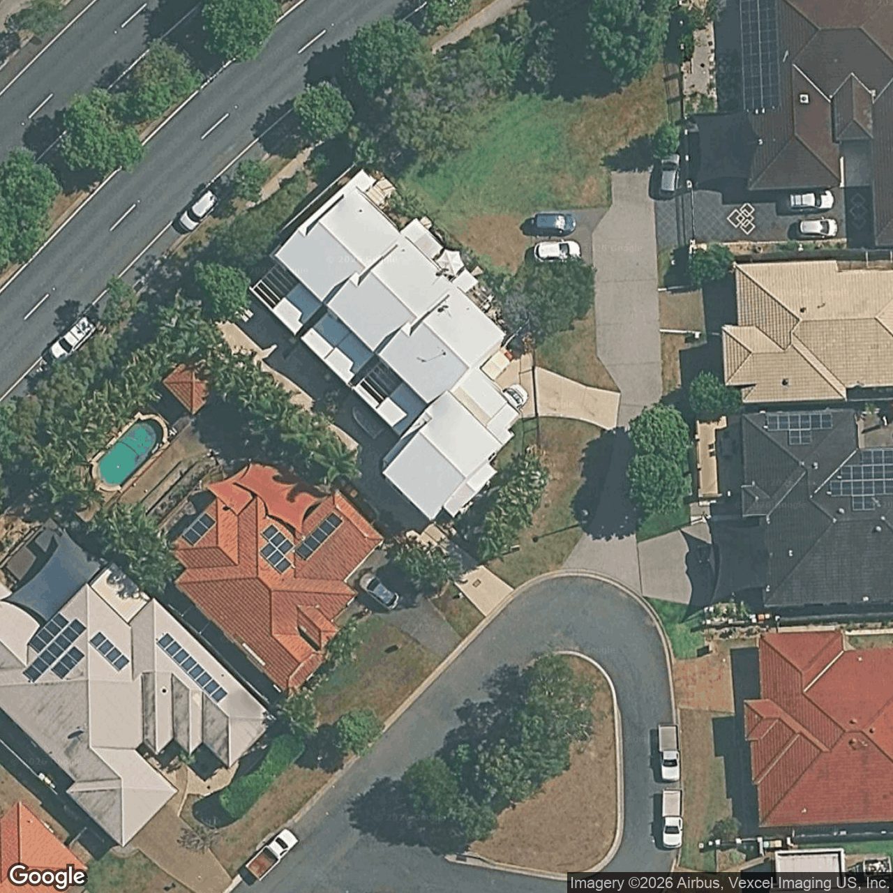 Aerial view of 1/48 Majorca Crescent, Varsity Lakes, QLD 4227