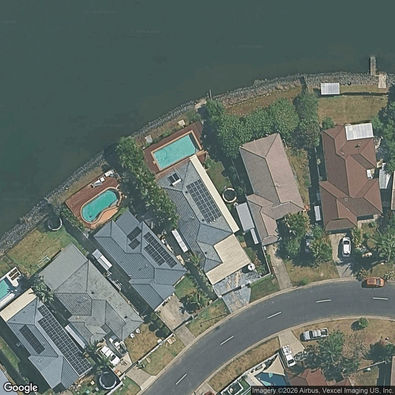 Aerial view of 47 Southlake Drive, Varsity Lakes QLD 4227