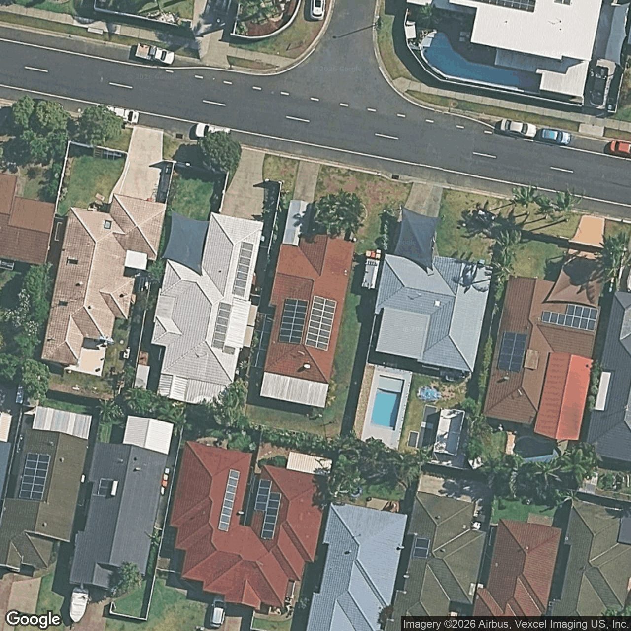 Aerial view of 28 Cumberland Drive, Varsity Lakes QLD 4227