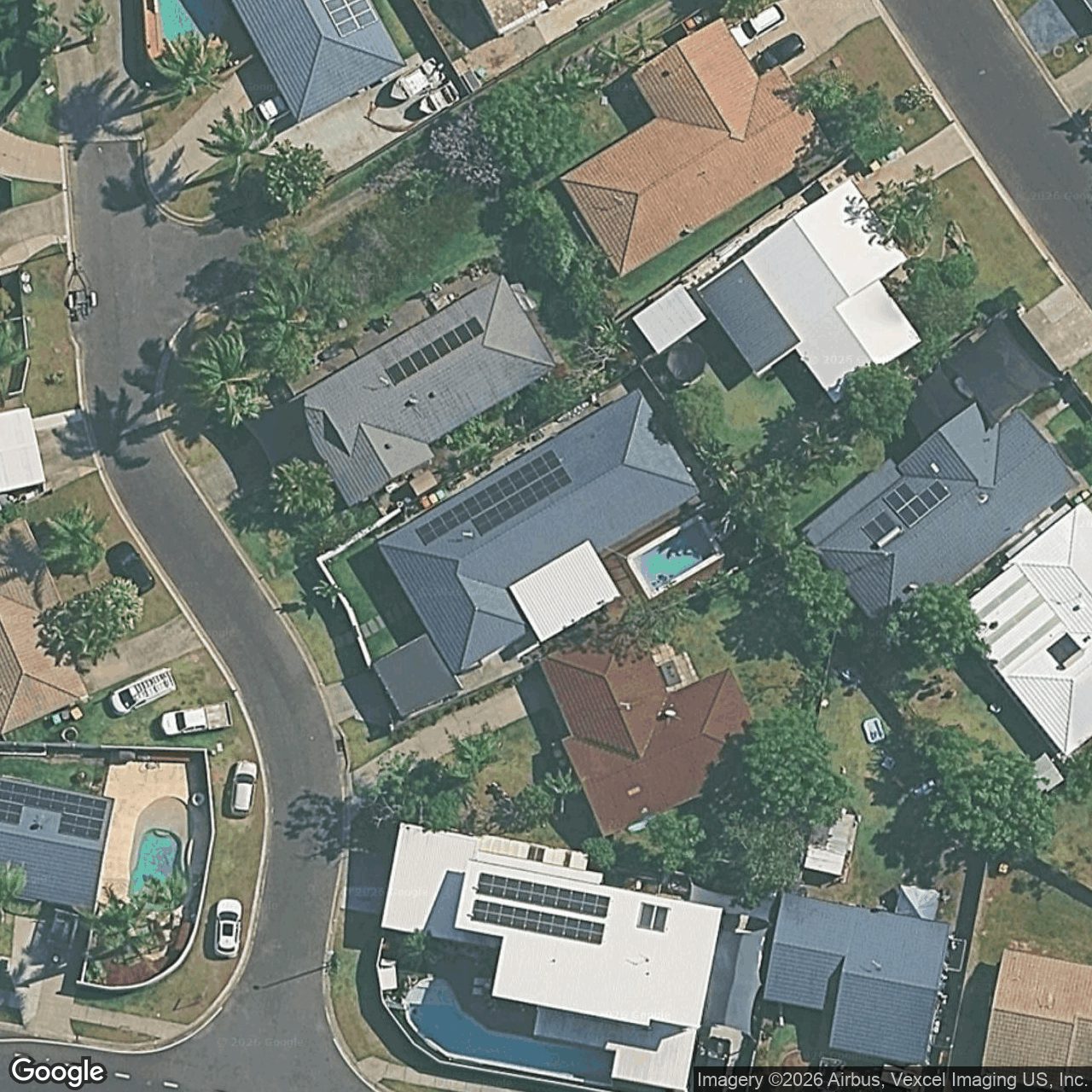 Aerial view of 5 Largo Place, Varsity Lakes QLD 4227