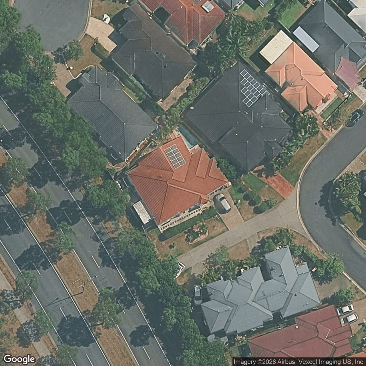 Aerial view of 25 Lantau Crescent, Varsity Lakes QLD 4227