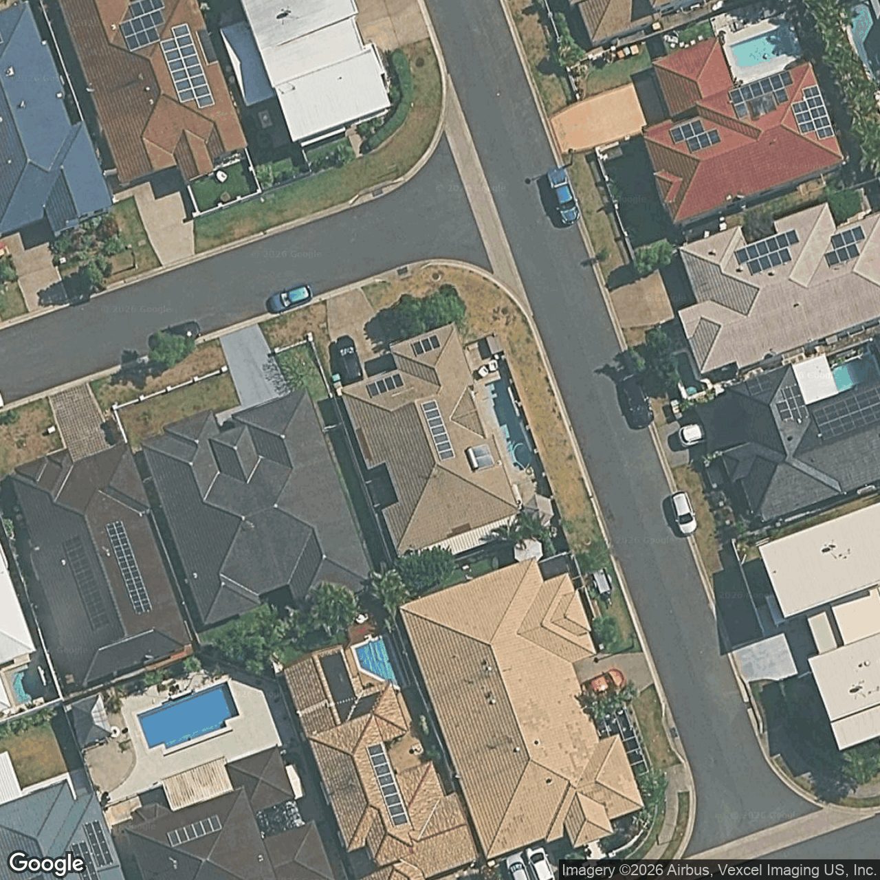 Aerial view of 63 Gerona Circuit, Varsity Lakes QLD 4227